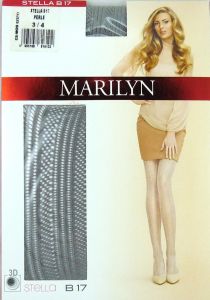 Marilyn STELLA B17 R3/4 rajstopy perle wzór